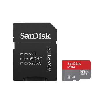 SanDisk Ultra - Flash memory card (microSDXC to SD adapter included) - 512 GB - A1 / UHS Class 1 / Class10 - microSDXC UHS-I